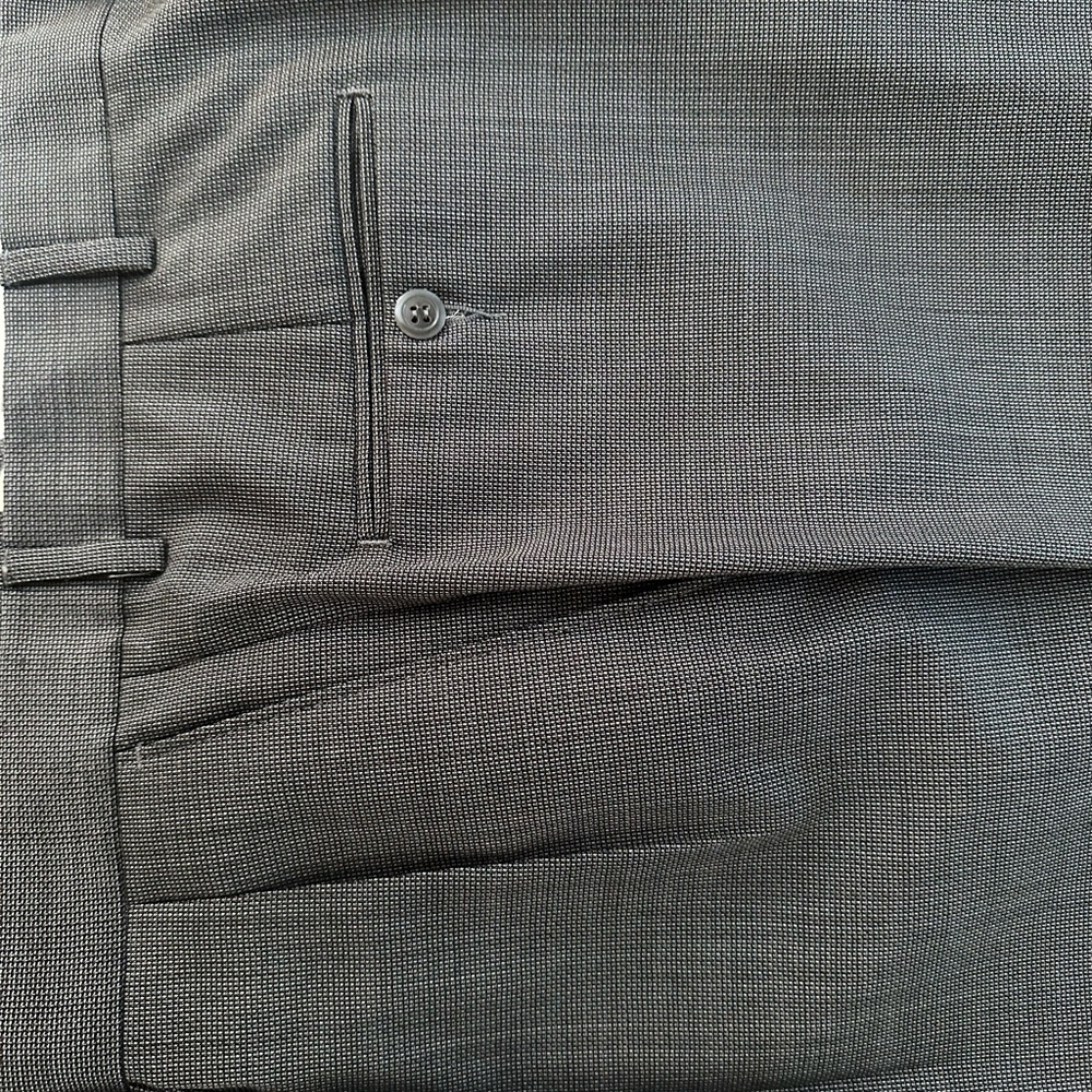 Hart Schaffner Marx Gray Wool Blend Dress Pants